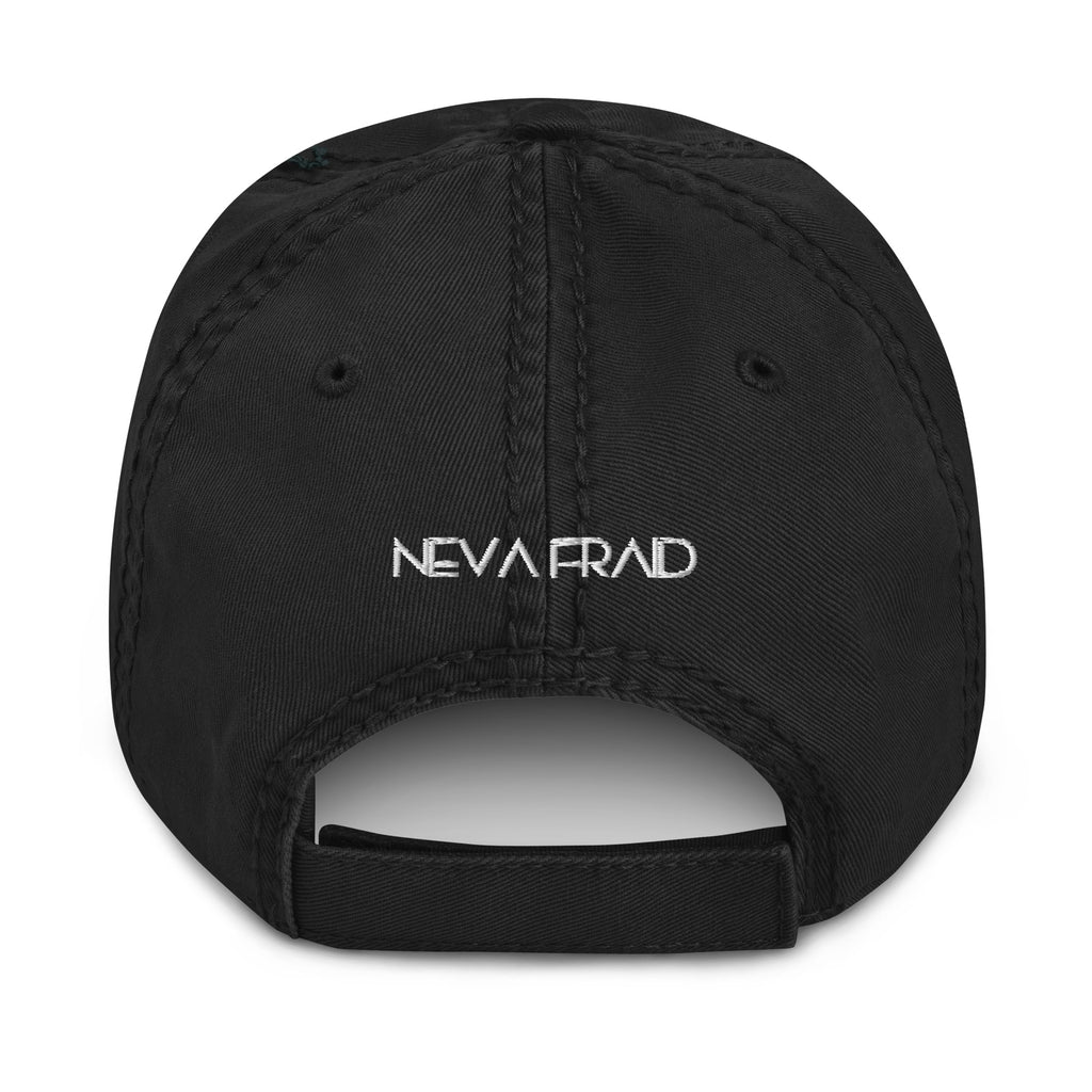 Neva Fraid Distressed Dad Hat