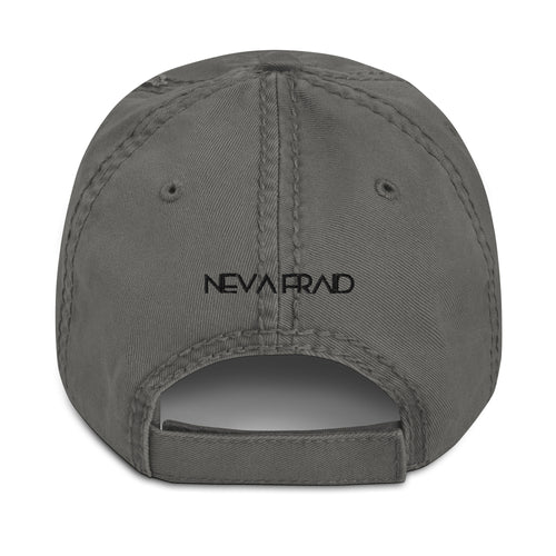 Neva Fraid Distressed Dad Hat