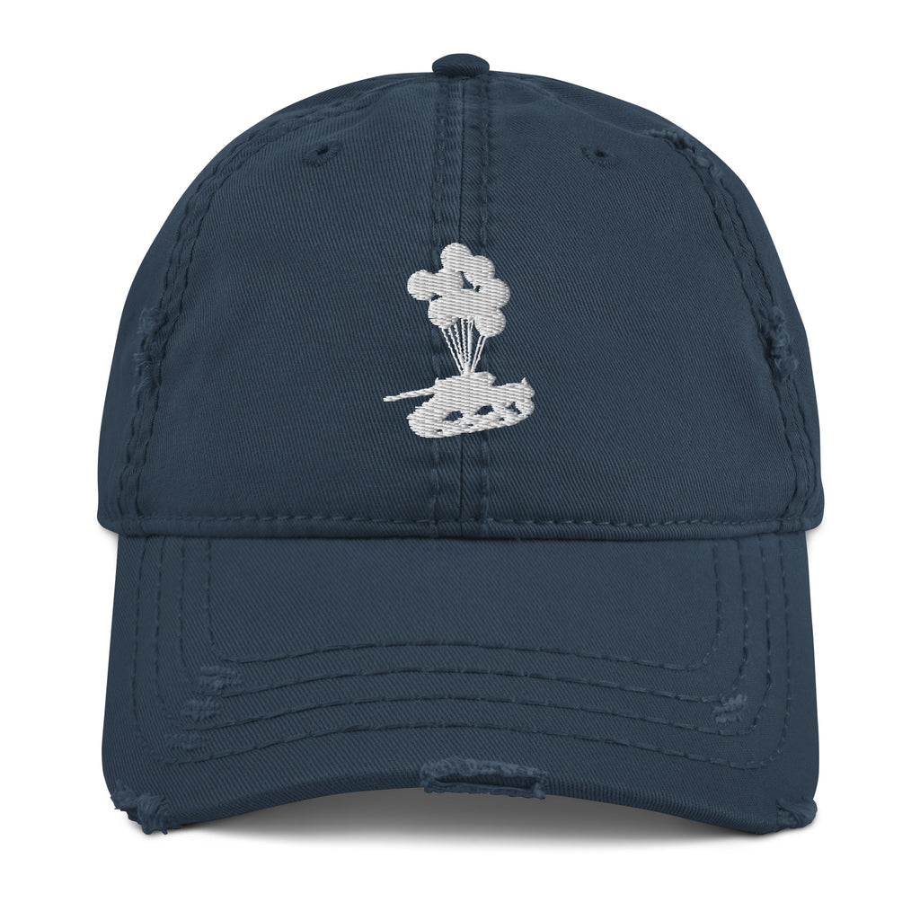 Neva Fraid Distressed Dad Hat