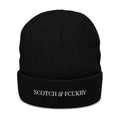 S & F Ribbed knit beanie