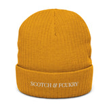 S & F Ribbed knit beanie