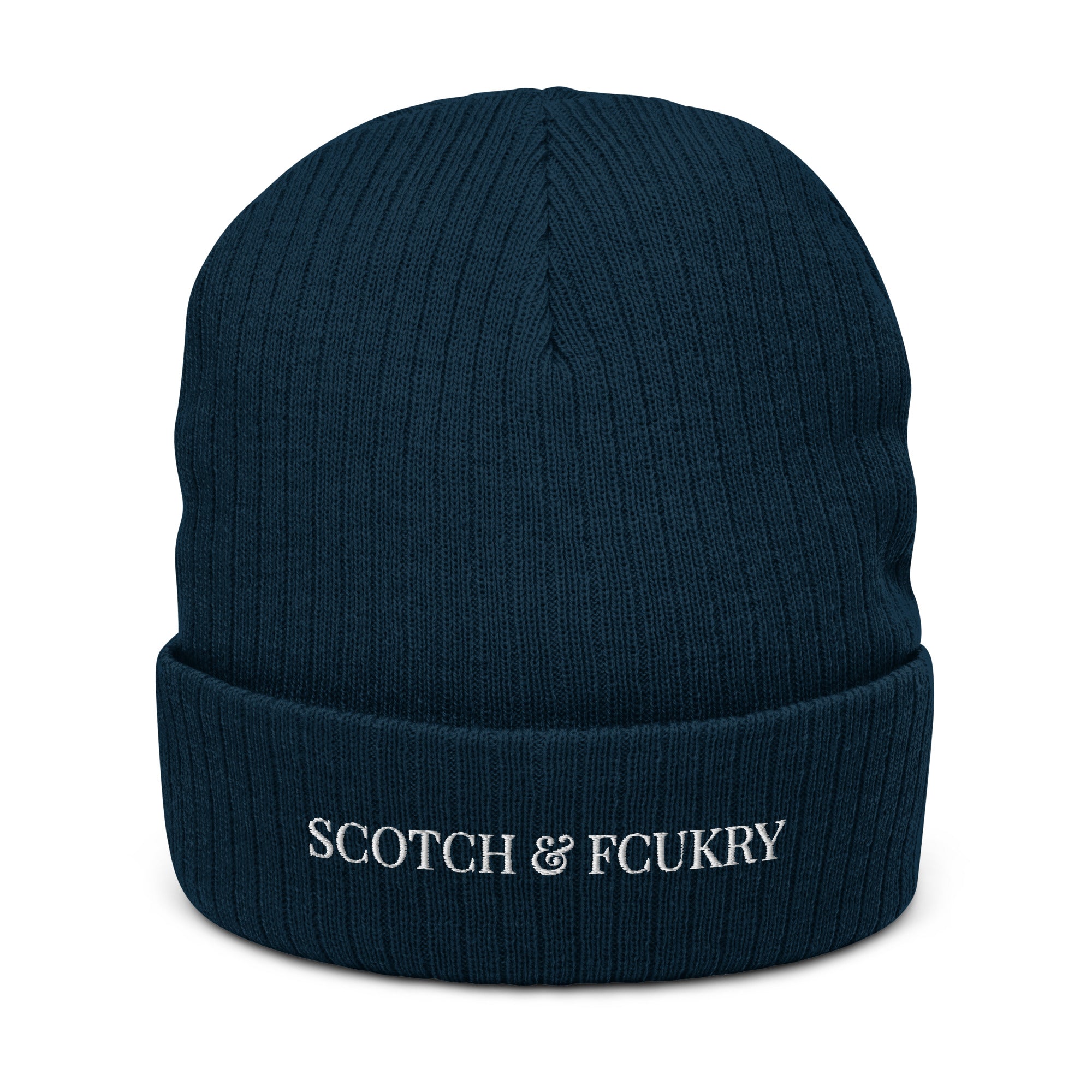 S & F Ribbed knit beanie