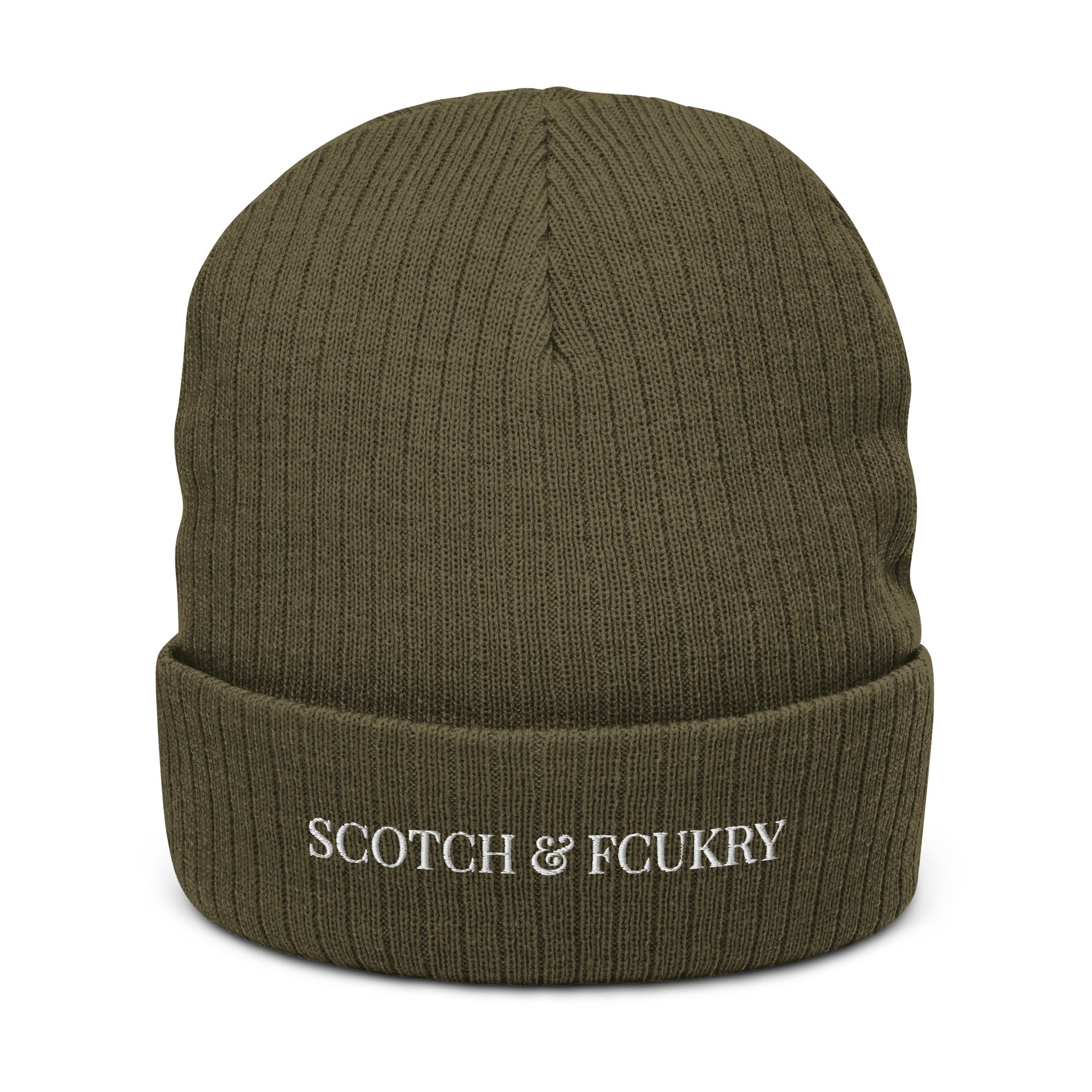 S & F Ribbed knit beanie