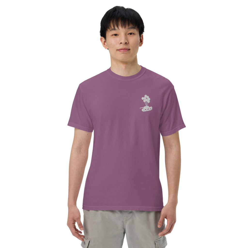 Tank & Balloon heavyweight t-shirt (Embroidered)