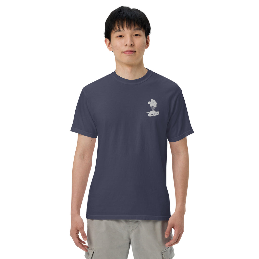 Tank & Balloon heavyweight t-shirt (Embroidered)