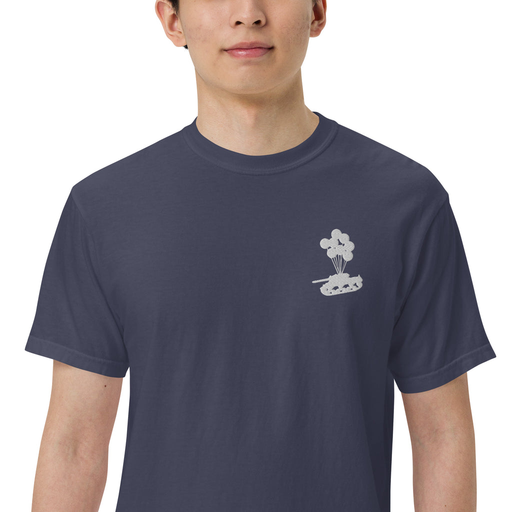 Tank & Balloon heavyweight t-shirt (Embroidered)