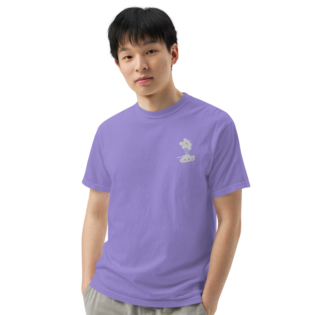 Tank & Balloon heavyweight t-shirt (Embroidered)